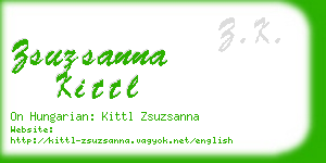 zsuzsanna kittl business card